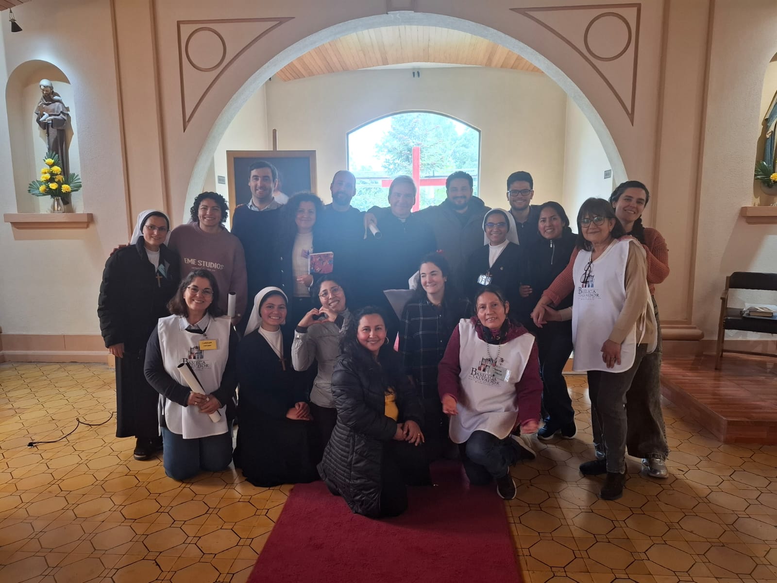Participantes del retiro espiritual